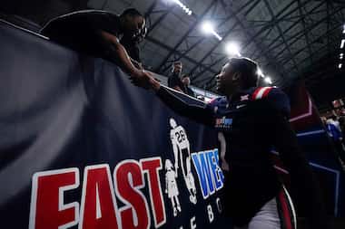 West defensive back Dadrion Taylor-Demerson of Texas Tech celebrates after a victory in the...