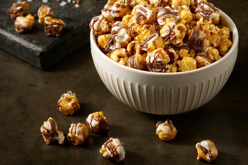 Mama Moore's Gourmet Popcorn, a Black-owned small business in Grand Prairie, sells 40...