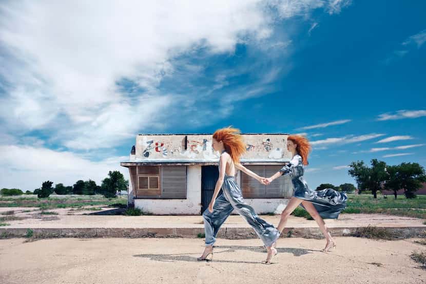 
“Tucumcari White Station” by Thom Jackson, an image from a fashion shoot, has been...