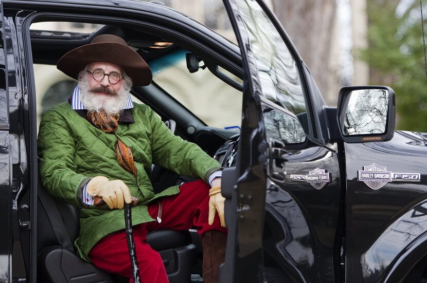 Derrill Osborn of Dallas a former Neiman Marcus men's fashion buyer, poses for a portrait on...