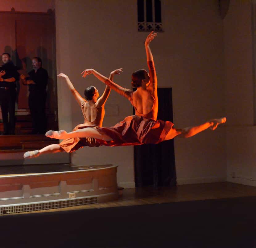 At last November's debut of Pegasus Contemporary Ballet, company members took to the air in...