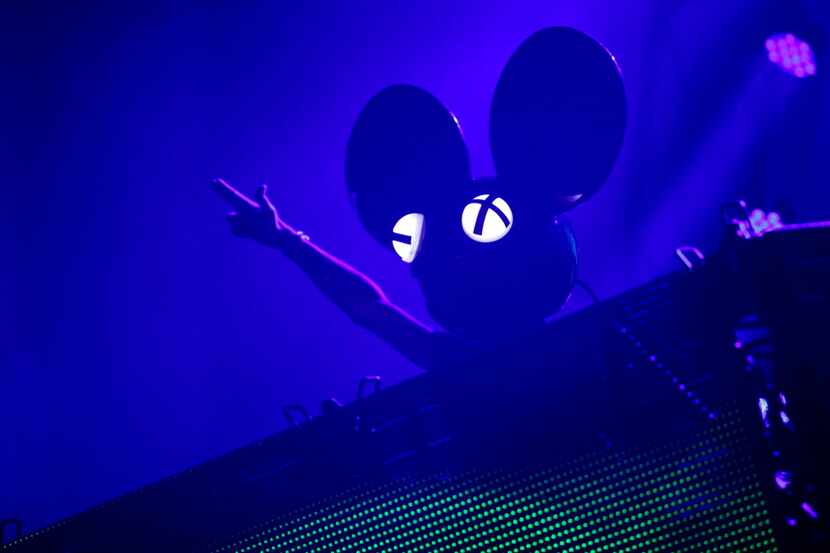 DeadMau5 photographed during the Lights All NIght Festival at the Dallas Convention Center...