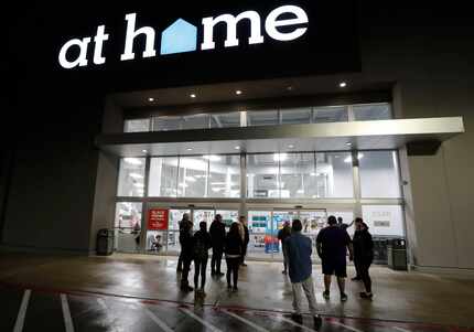 Shoppers waited for the Black Friday 6 a.m. opening of an At Home store in Frisco on Nov. 29.
