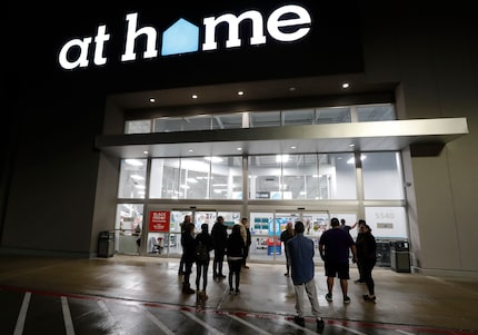 Shoppers waited for the Black Friday 6 a.m. opening of an At Home store in Frisco on Nov. 29.