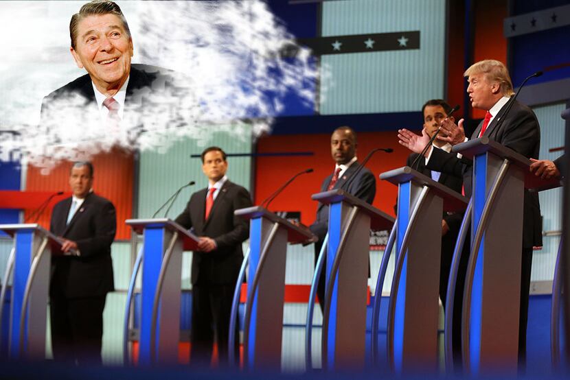 Ronald Reagan is surely in the hearts and minds of many of the GOP candidates as they debate. 