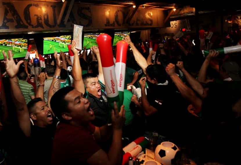 Ojos Locos in Dallas is always a hot spot to watch Mexico's World Cup matches.