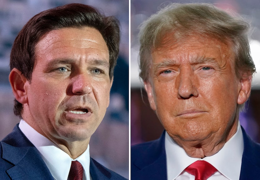 Republican presidential candidates Florida Gov. Ron DeSantis speaking at the Christians...