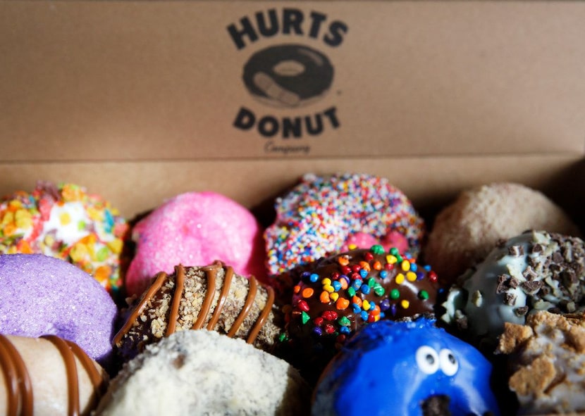 See that face on the blue doughnut? He's gonna get eaten.