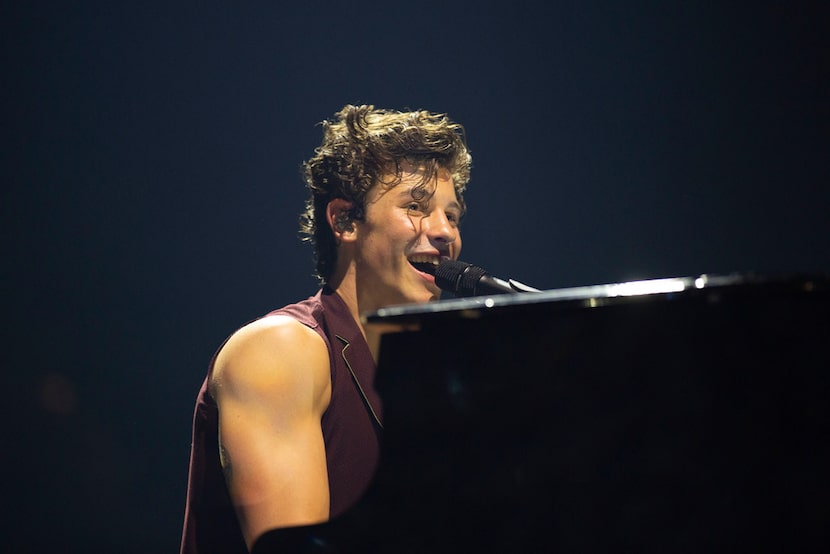 Shawn Mendes performs at American Airlines Center in Dallas, Texas on Monday, July 22, 2019.