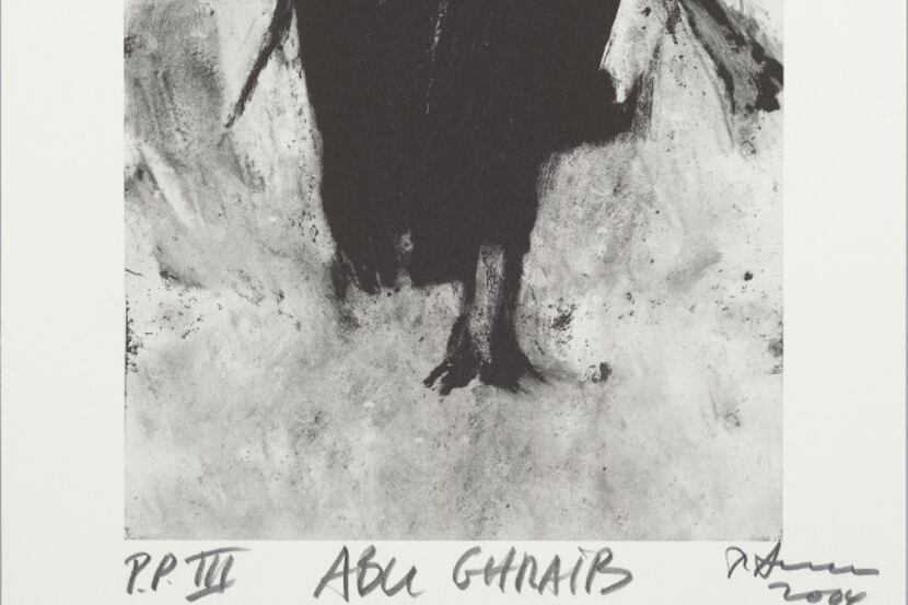 Abu Ghraib, 2004 edition lithograph. Both by Richard Serra.