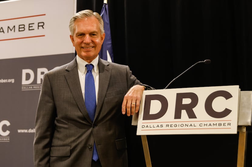 Dale A. Petroskey, president and CEO of the Dallas Regional Chamber, is shown at the annual...