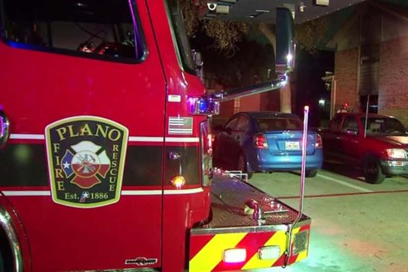 At least 10 people were displaced Sunday night after a fire started at a Plano apartment...