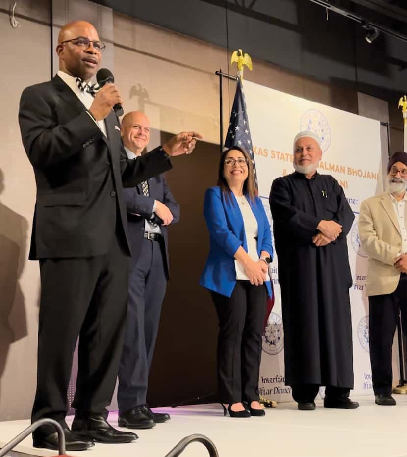 Pastor Patrick Moses was the last of eight faith leaders to speak about his religion’s...