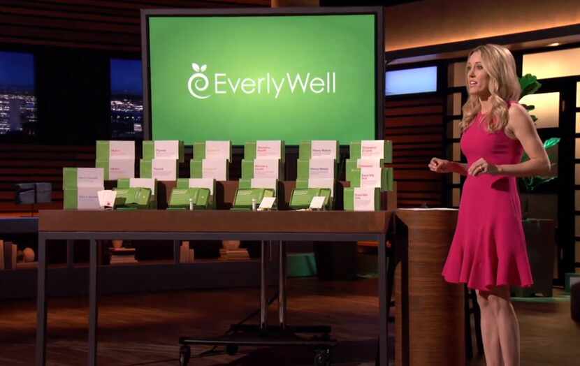 EverlyWell founder Julia Cheek presents her medical testing kits to investors on the ABC...