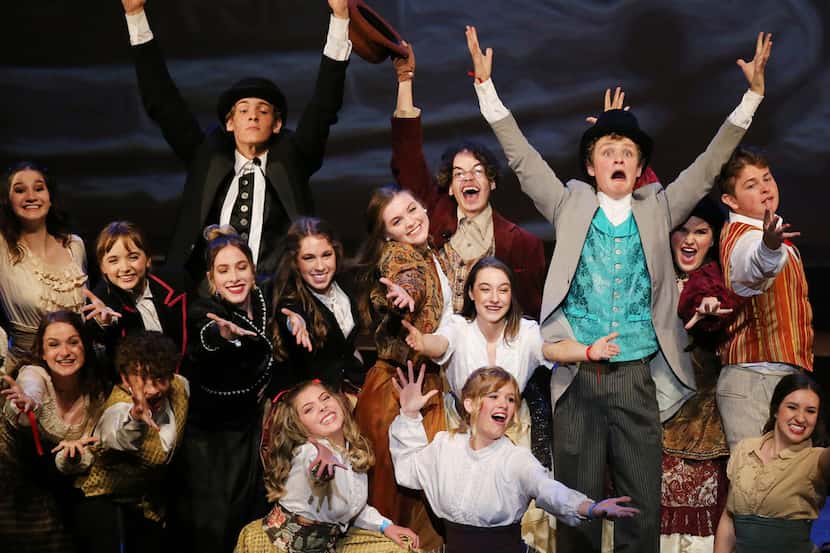 Best Musical Nominee Waxahachie High School performs "The Mystery of Edwin Drood" during the...