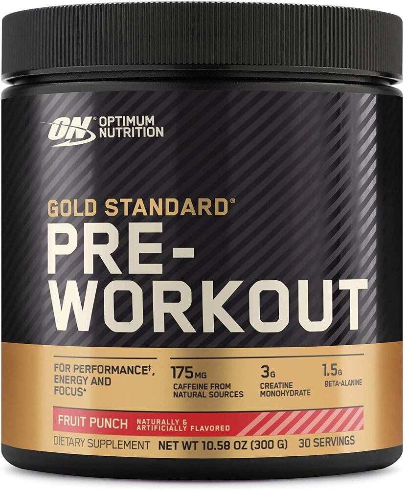 Gold Standard pre workout label