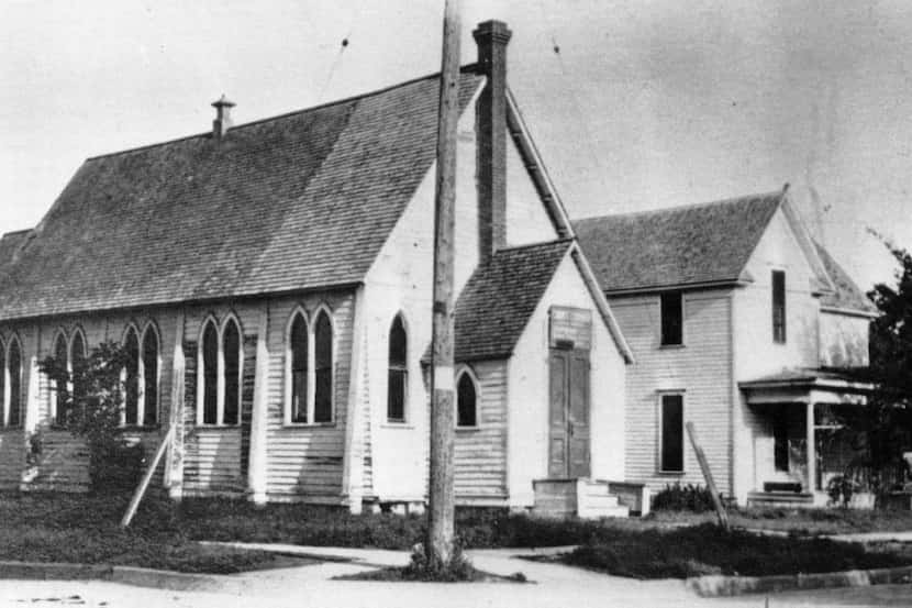 The first Christ Episcopal Church  was at the southeast corner of Ninth Street and Grand...