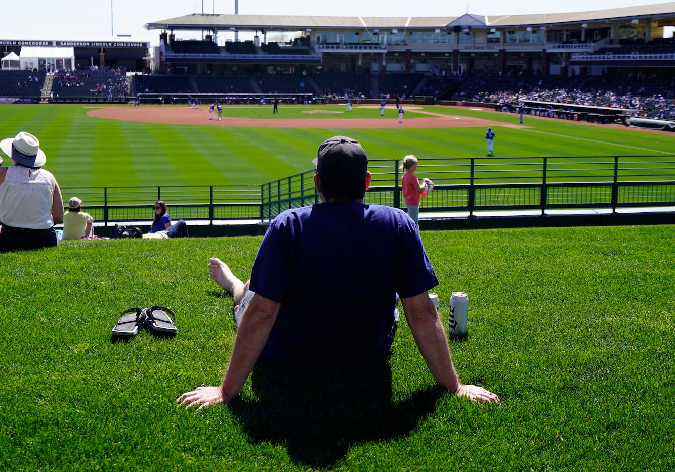 Baseball and their fans are back watching a minor league Spring Training game between the...