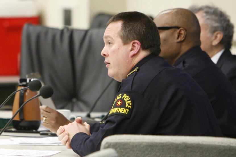 At Monday’s briefing before a City Council panel, Dallas police Deputy Chief Scott Walton,...