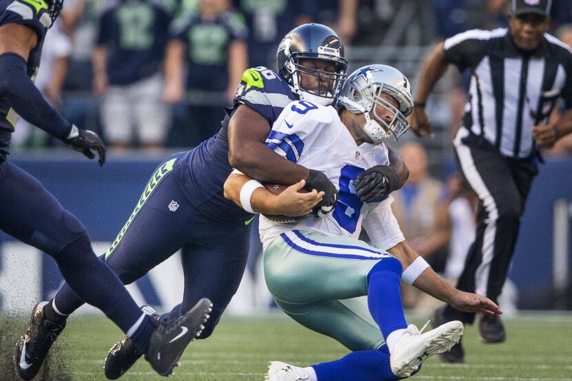 Cliff Avril knocks Dallas quarterback Tony Romo out of the game with this sack on the third...