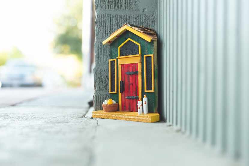 Tiny doors were installed in downtown McKinney at the end of August as part of the city's...