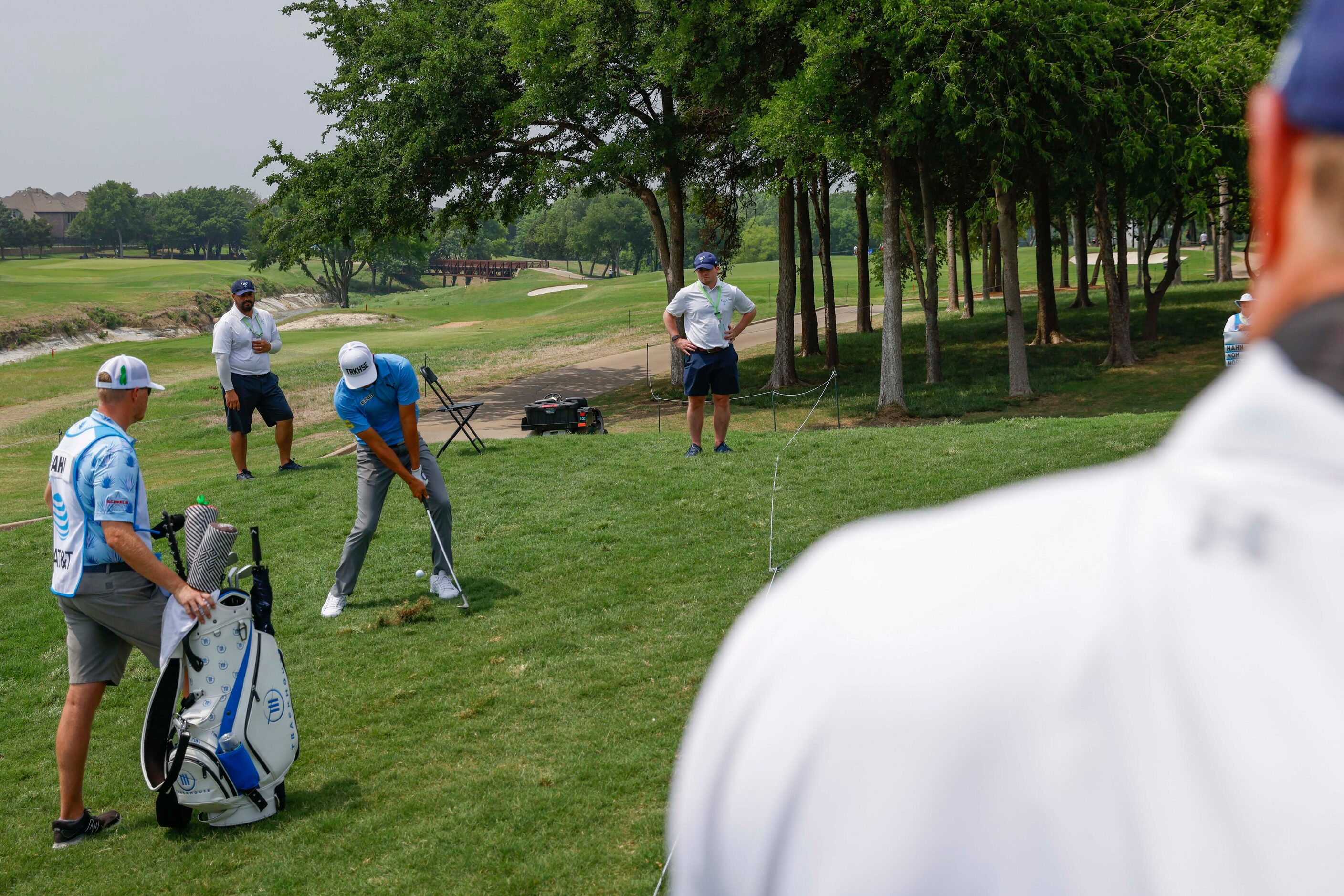 James Hahn, of the United States hits to the sixth hole green during the second round of the...