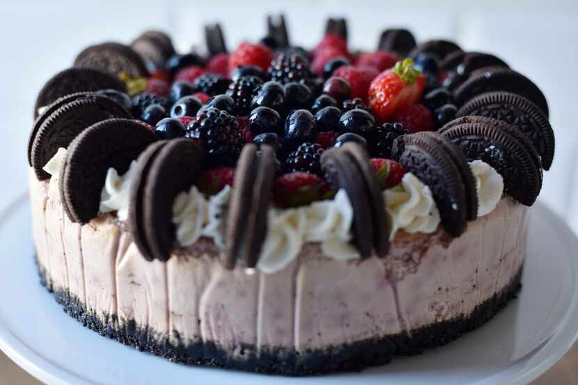 Berry Oreo Cheesecake from Val's Cheese Cakes in Dallas, July 11, 2019. Ben Torres/Special...