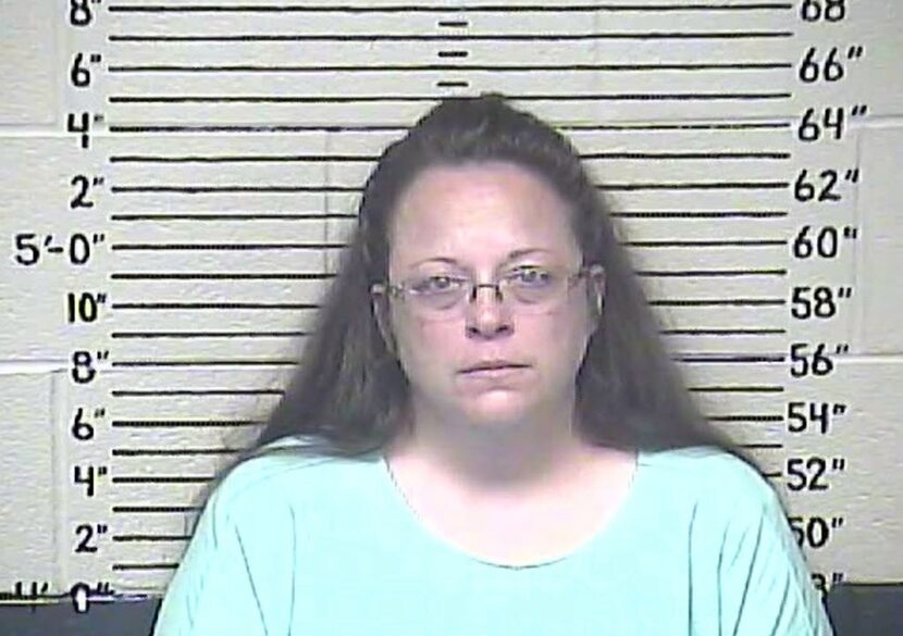 
A Carter County Detention Center image shows Kim Davis, the Rowan County, Ky., clerk who...