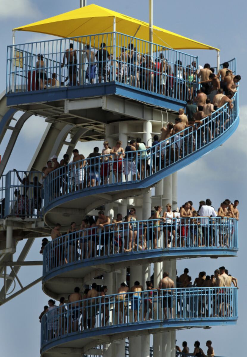 At Arlington's Hurricane Harbor, which is owned by Six Flags, 79 injuries were reported to...