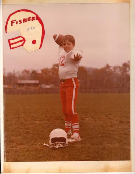 Jimbo Fisher as a pop warner football player in 1976.
