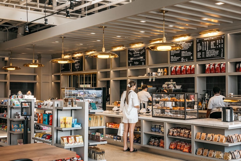 Interior of the Berkley's Market that opened in August 2023 on the northwest corner of Knox...