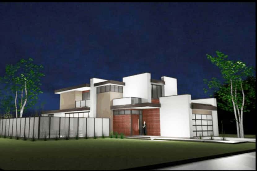 This is an artist’s rendering of the home that will be built at 4129 Valley Ridge Road in...