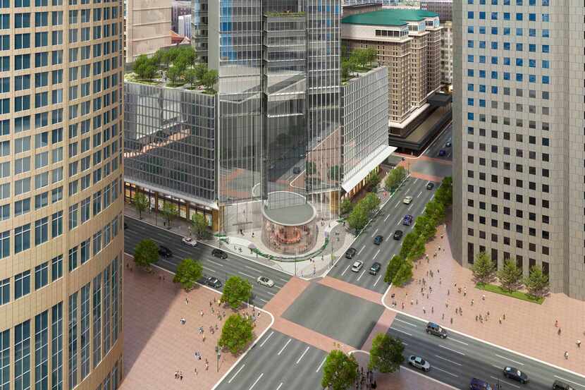 A rendering showing what the new skyscraper would look like (Courtesy: Hines)