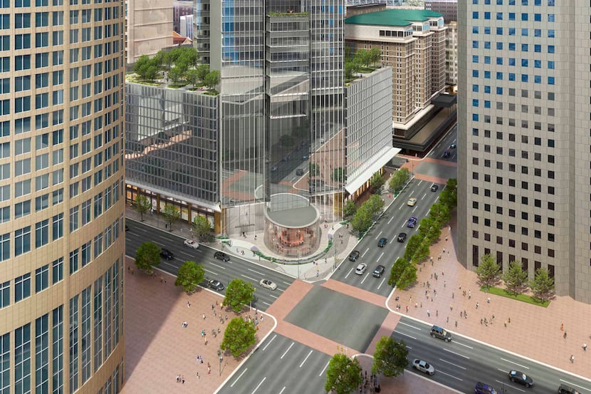 A rendering showing what the new skyscraper would look like (Courtesy: Hines)