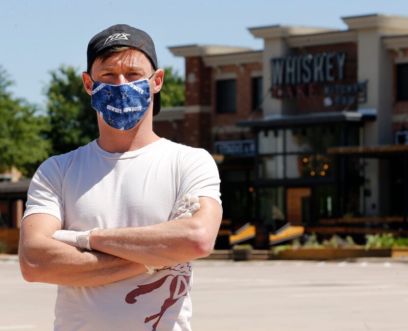 Furloughed bartender Anthony Staats says he has a serious health condition and is wary of...