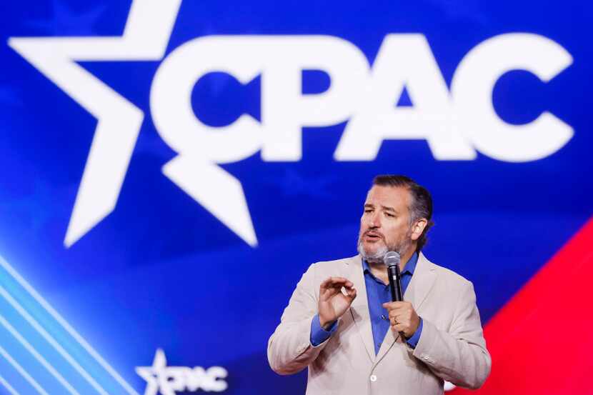 Sen. Ted Cruz, R-Texas, speaks during the second day of Conservative Political Action...