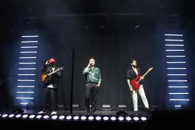 GRAND PRAIRIE, TEXAS MAY 18: Reik band performs on stage during they Panorama Tour at Texas...