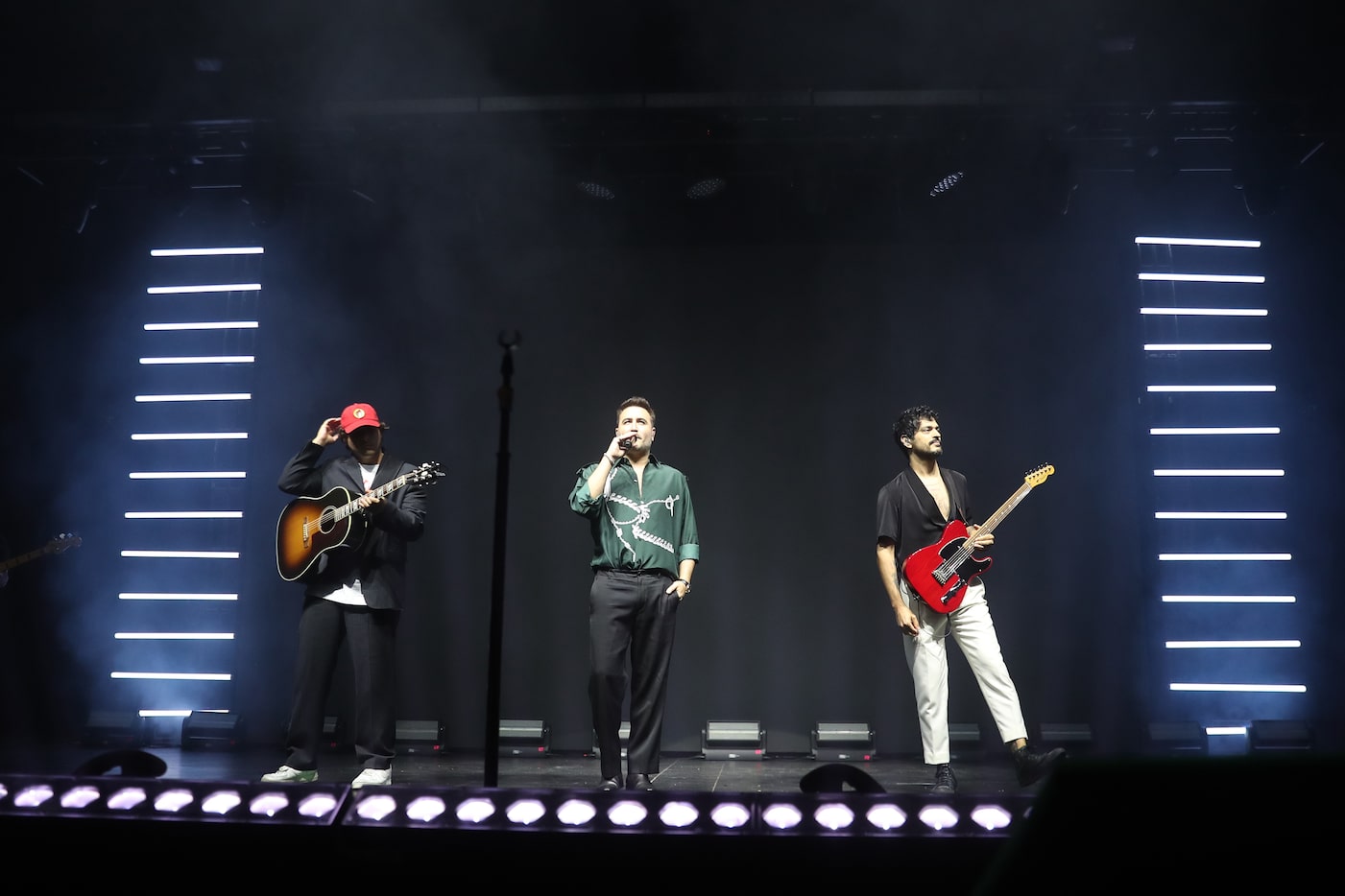 GRAND PRAIRIE, TEXAS MAY 18: Reik band performs on stage during they Panorama Tour at Texas...