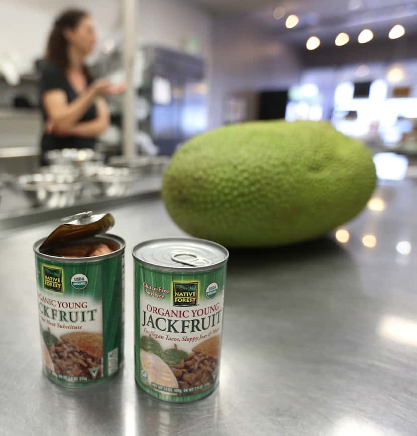 Young jackfruit also comes in cans and can be used as a meat substitute.
