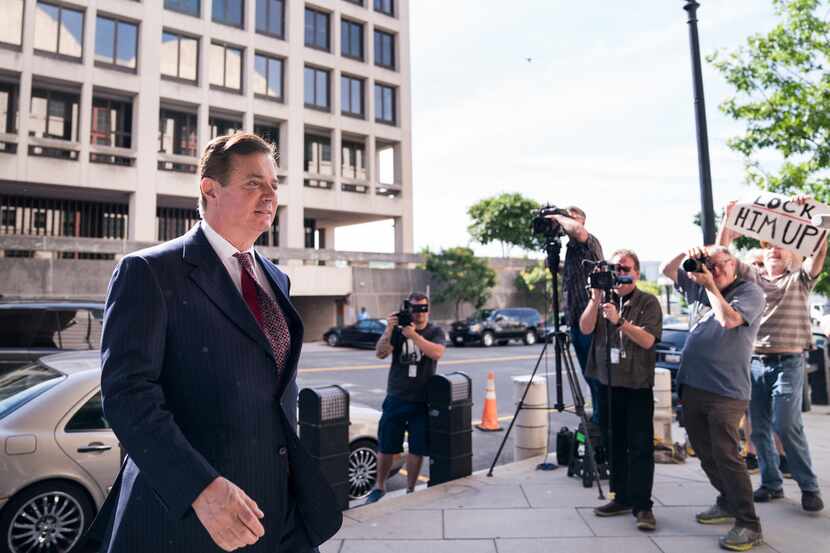FILE -- Paul Manafort, President Donald Trump's former campaign chairman, arrives to the...