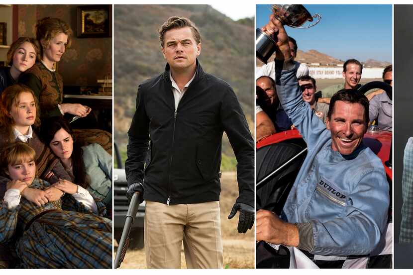 En esta combinación de fotos, escenas de seis películas nominadas al Oscar. De izquierda a...