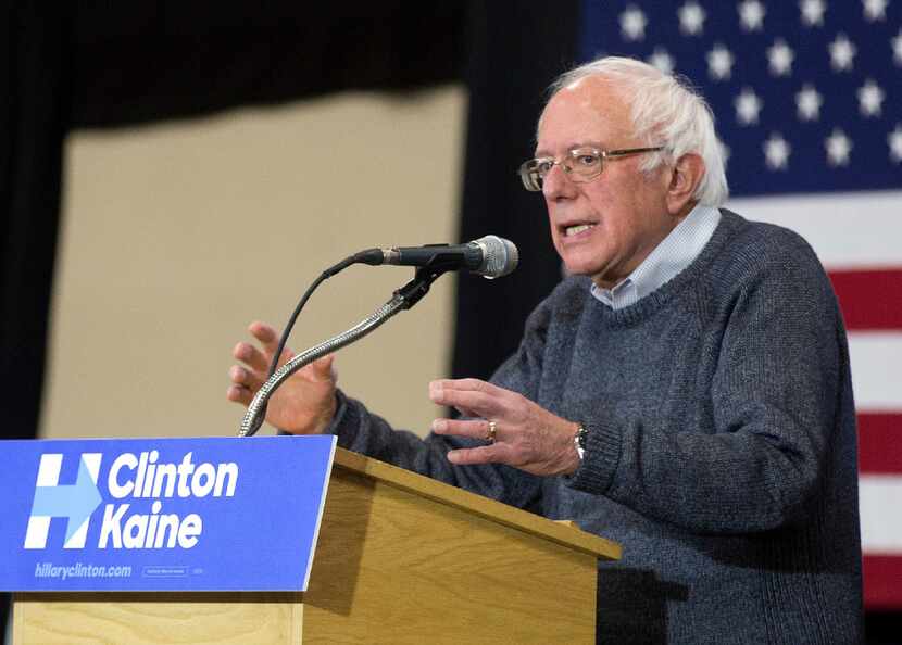 Sen. Bernie Sanders, an independent from Vermont, campaigned for Democratic presidential...