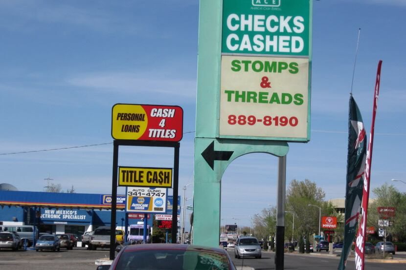 This April 3, 2015, file photo, shows an ACE Cash Express outlet on San Mateo Boulevard in...