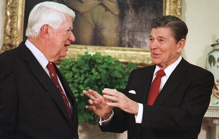 As president, Ronald Reagan worked with Democratic House Speaker Tip O'Neill to forge a new...