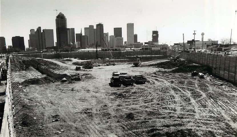 In 1984 work crews dug a 10-acre excavation on Cedar Spring Road to build the landmark...
