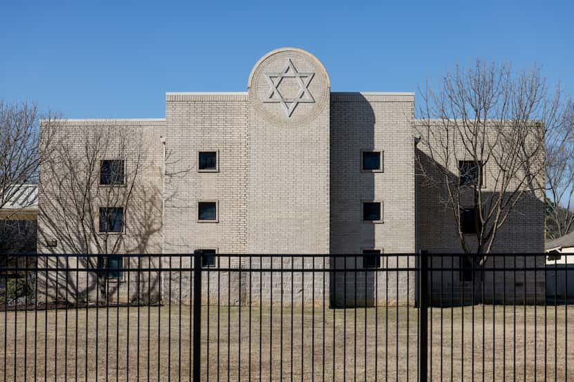 Congregation Beth Israel pictured on Saturday, Jan. 22, 2022 in Colleyville, Texas. A gunmen...
