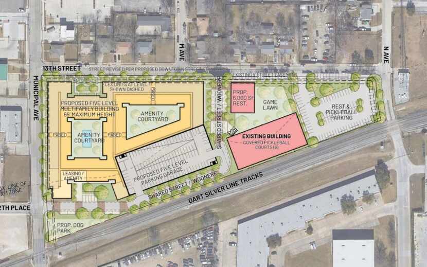 The mixed-use project is planned along DART's new Silver Line.