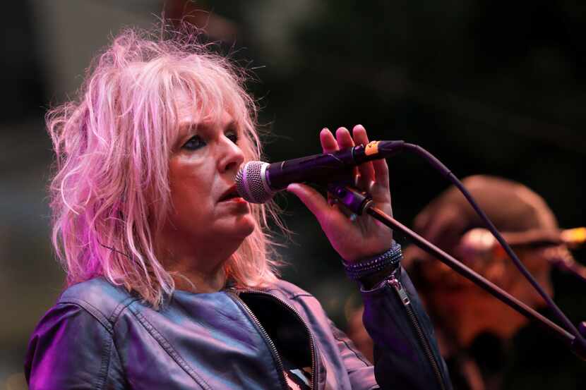 Lucinda Williams performs during the Old 97's County Fair at Main Street Garden in Dallas on...