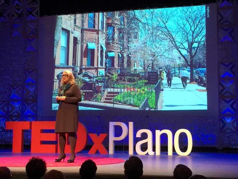 Mary Jacobs has her big moment at the Plano TEDx event on April 8, 2017.