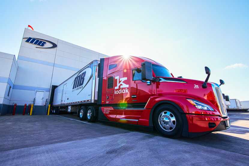 Freight for North Texas restaurants is being hauled on driverless trucks thanks to a...